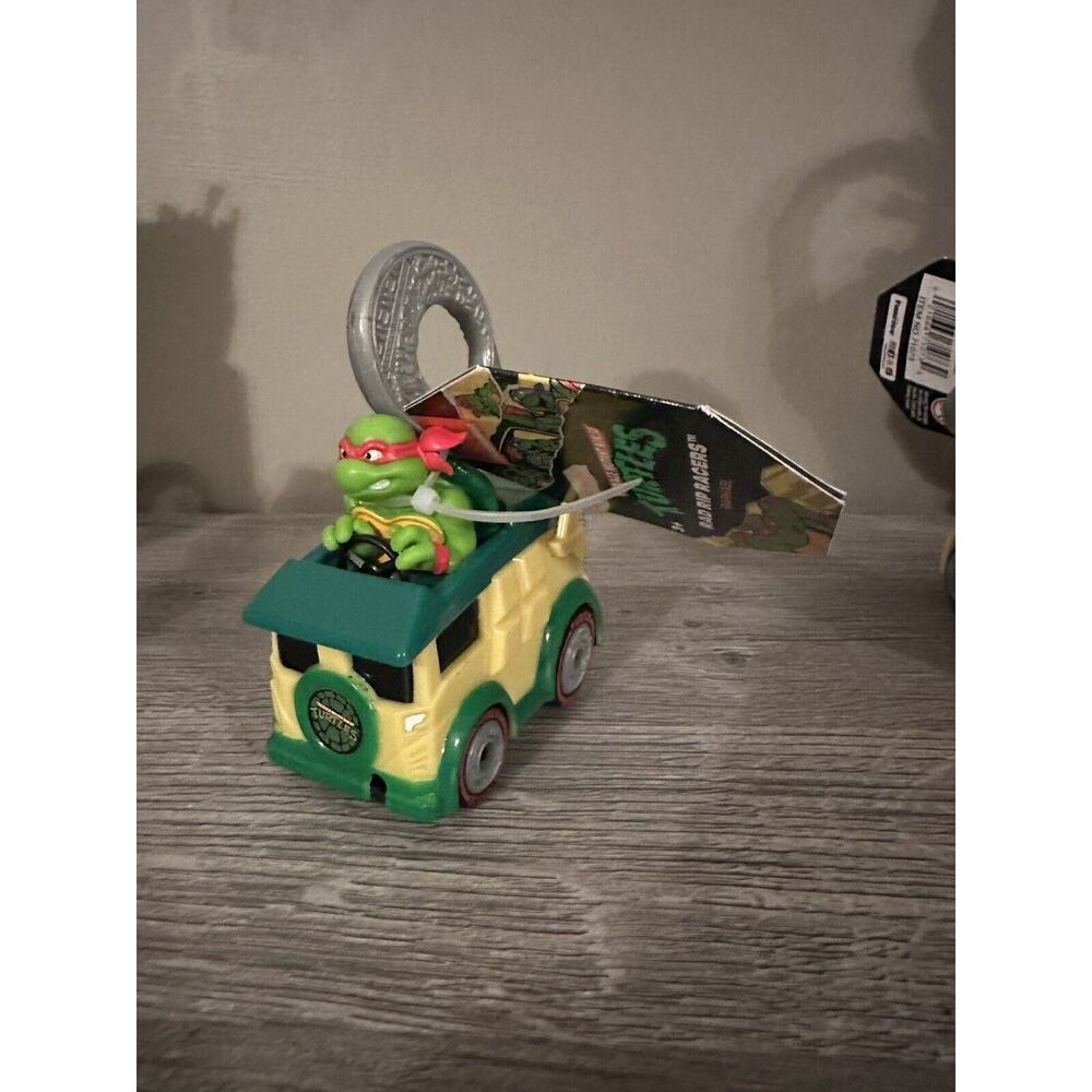 Teenage Mutant Ninja Turtles Rad Rip Racers Pull Back Car NEW Complete Set of 4 - Picture 7 of 16